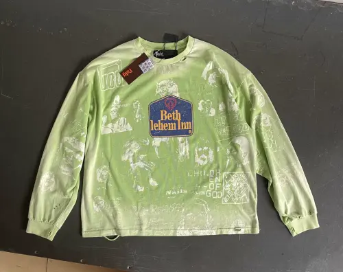 Paly Hollywood Rolling Stones Embroidered Long Sleeve Tee