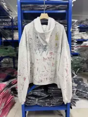 Paly Hollywood Allover Graffiti Zip Hoodie