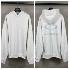 BLCG Light Blue Heart Graphic Pullover Hoodie