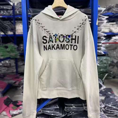 Satoshi Rhinestone Necklace Hoodie