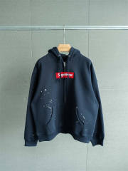 1:1 Top Quality Sup MM6 Maison Margiela Box Logo Zip Up Hoodie 3 Colors