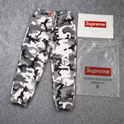 SUPREM* SATIN APPLIQUÉ APPLIQUE HOODED SWEATSHIRT HOODIE CAMO