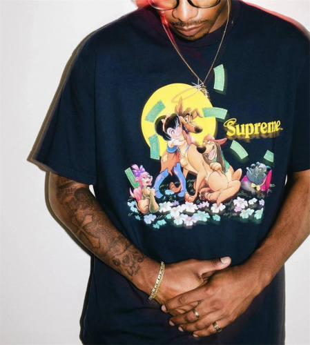 Sup All Dogs Go To Heaven Tee Black White