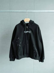 1:1 Top Quality Sup MM6 Maison Margiela Box Logo Zip Up Hoodie 3 Colors