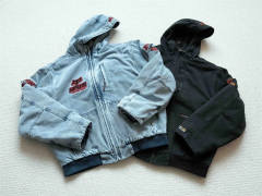 Sup x Fox Racing Hooded Work Jacket Black Blue