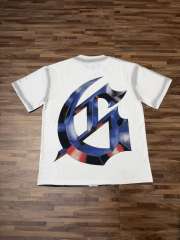 Vintage Red Flame Racing Driver Skull Rhinestone Gothic Letter Distressed Print T-shirt 29052409