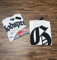 Modified car parts G logo white short-sleeved T-shirt 29047408