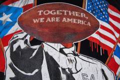 TOGETHER WE ARE AMERICA vintage black short-sleeved T-shirt 29053414