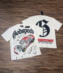 Modified car parts G logo white short-sleeved T-shirt 29047408
