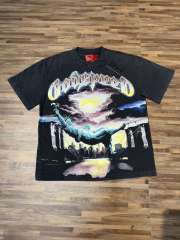 Vintage Liberty Goddess Printed Distressed Double-Sided Print T-shirt 29035095