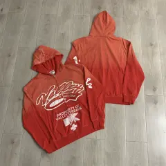 Vale Valley Vintage Letter Embroidered Zip-Up Hoodie
