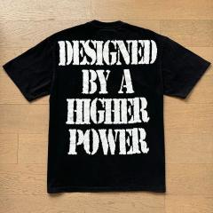 Godspeed Global Red Semi Truck Night Highway Skull Graphic Tee | Black Vintage Oversized Fit