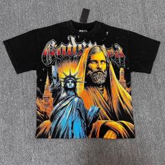 Godspeed Global Zombie Statue Of Liberty Graphic Tee | Black Vintage Oversized Fit