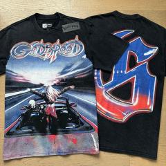 Godspeed Global Convertible Car Sunset Highway Graphic Tee | Black Vintage Oversized Fit