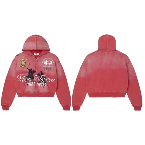 Vale Forever Lives Forever Sport Zip Hoodie | Vintage Washed Cropped Fit