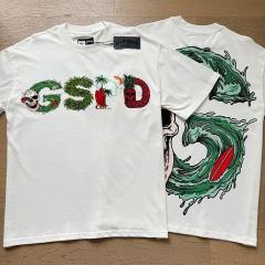 Godspeed Global GSTD Tropical Beach Skull Graphic Tee | White Oversized Fit