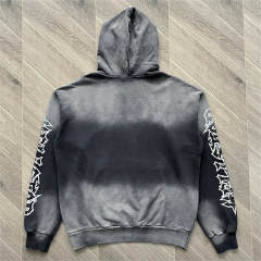 High Quality Hellstar Glitter Print Washed Sweatshirt and Pants Set