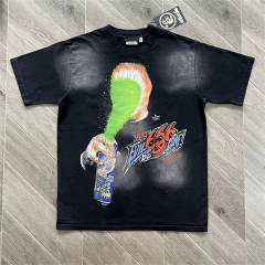 High Quality Hellstar 666 Spray Can Vintage Wash Tee | Black