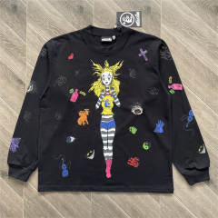 High Quality Hellstar Down the Paradise Path Clown Graffiti Long Sleeve T-Shirt