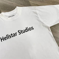 High Quality Hellstar Classic White Graphic T-Shirt