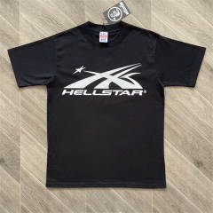 High Quality Hellstar Classic Spike X Logo Tee | White