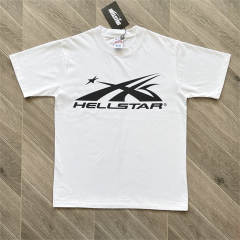High Quality Hellstar Classic Spike X Logo Tee | White