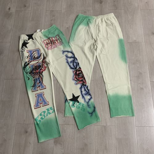 DUAA Monster Rose Gradient Sweatpants | Cream Green Vintage Wash