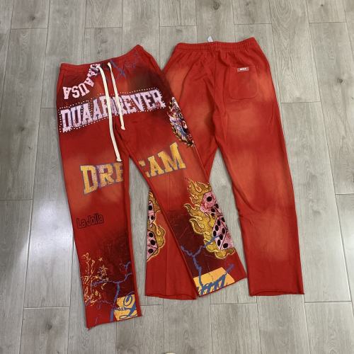 DUAA Tribal Heart Totem Sweatpants | Vintage Washed White