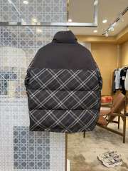 1:1 quality version Plaid Paneled Stand Collar Casual Zip-Up Down Jacket 3 colors 29481423