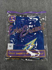 1:1 Top Qualtiy Eric Emanuel Blue Lightning Bolt EE Logo Mesh Shorts