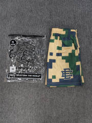 1:1 Top Qualtiy Eric Emanuel Pixel Camo EE Logo Mesh Shorts