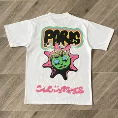 Glo Gang Gloly USA Multi Cartoon Graphic Black T-Shirt