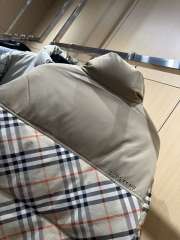 1:1 quality version Plaid Paneled Stand Collar Casual Zip-Up Down Jacket 3 colors 29481423