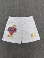 1:1 Top Qualtiy Eric Emanuel White New York Knicks EE Logo Mesh Shorts