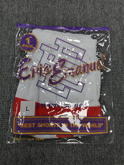 1:1 Top Qualtiy Eric Emanuel White NYC Skyline EE Logo Mesh Shorts