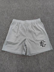 1:1 Top Qualtiy Eric Emanuel Heather Grey Monogram Mesh Shorts