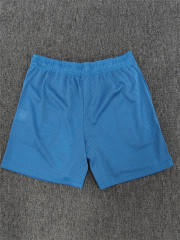 1:1 Top Qualtiy Eric Emanuel Light Blue Lightning Bolt EE Logo Mesh Shorts