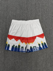 1:1 Top Qualtiy Eric Emanuel White NYC Skyline EE Logo Mesh Shorts