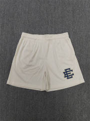 1:1 Top Qualtiy Eric Emanuel Cream EE Logo Mesh Shorts