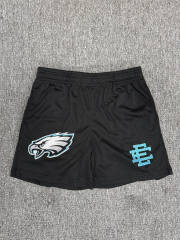 1:1 Top Qualtiy Eric Emanuel Black Eagle Head EE Logo Mesh Shorts