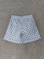 1:1 Top Qualtiy Eric Emanuel Light Blue Monogram EE Logo Mesh Shorts