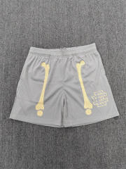 1:1 Top Qualtiy Eric Emanuel Light Grey Solid Mesh Shorts