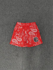 1:1 Top Qualtiy Red Bandana EE Logo Mesh Shorts