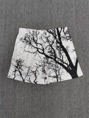 1:1 Top Qualtiy Eric Emanuel White Tree Branch Allover Print EE Logo Mesh Shorts