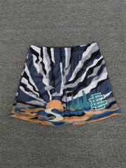 1:1 Top Qualtiy Eric Emanuel Black Grey Stripe Mesh Shorts