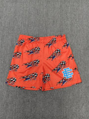 1:1 Top Qualtiy Eric Emanuel Orange Racing Flag EE Logo Mesh Shorts