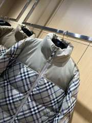 1:1 quality version Plaid Paneled Stand Collar Casual Zip-Up Down Jacket 3 colors 29481423