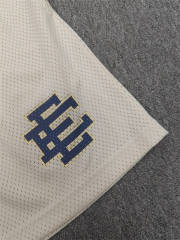1:1 Top Qualtiy Eric Emanuel Cream EE Logo Mesh Shorts
