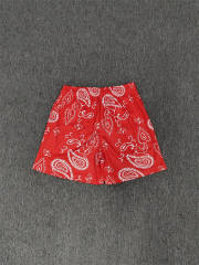 1:1 Top Qualtiy Red Bandana EE Logo Mesh Shorts