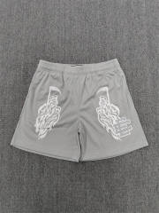1:1 Top Qualtiy Eric Emanuel Grey Grim Reaper EE Logo Mesh Shorts